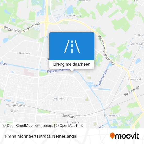 Frans Mannaertsstraat kaart