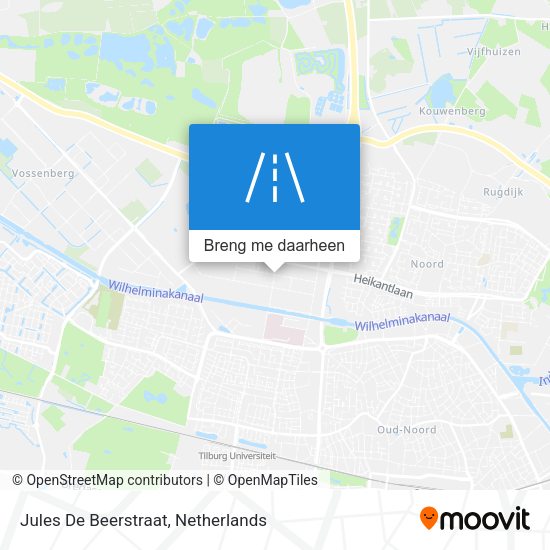 Jules De Beerstraat kaart