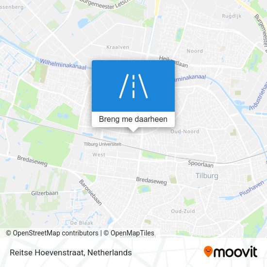 Reitse Hoevenstraat kaart