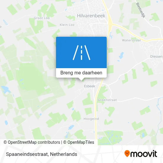 Spaaneindsestraat kaart