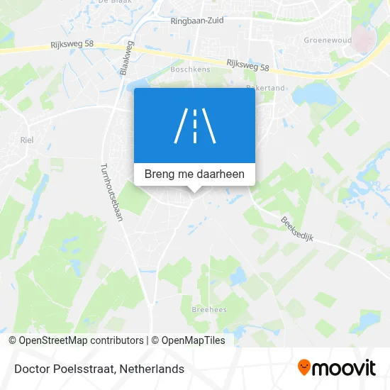 Doctor Poelsstraat kaart