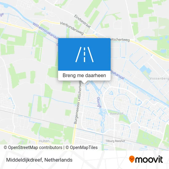 Middeldijkdreef kaart