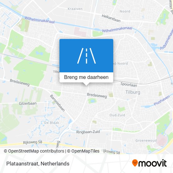 Plataanstraat kaart