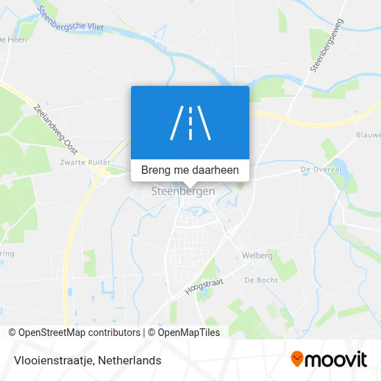 Vlooienstraatje kaart