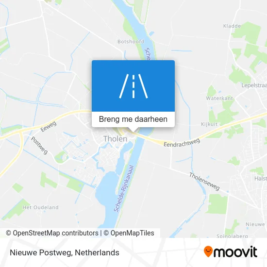 Nieuwe Postweg kaart