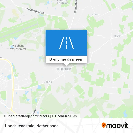 Handekenskruid kaart