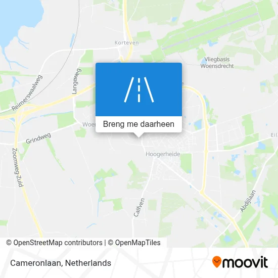 Cameronlaan kaart