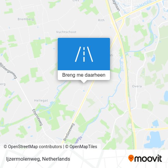 Ijzermolenweg kaart