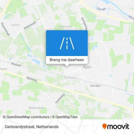 Gerbrandystraat kaart