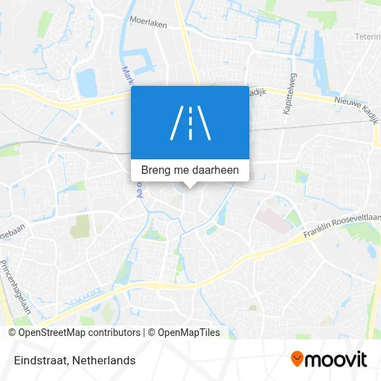 Eindstraat kaart