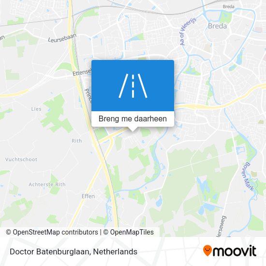 Doctor Batenburglaan kaart
