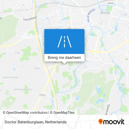 Doctor Batenburglaan kaart