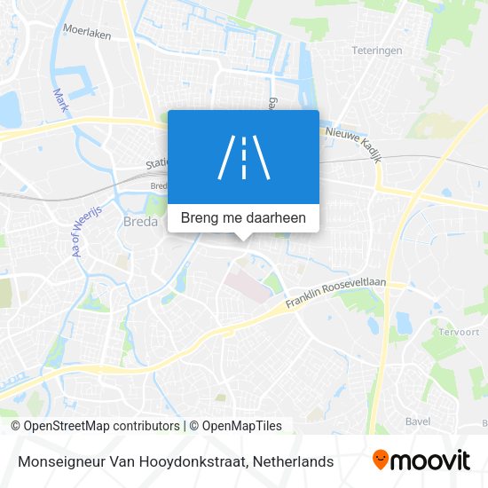 Monseigneur Van Hooydonkstraat kaart