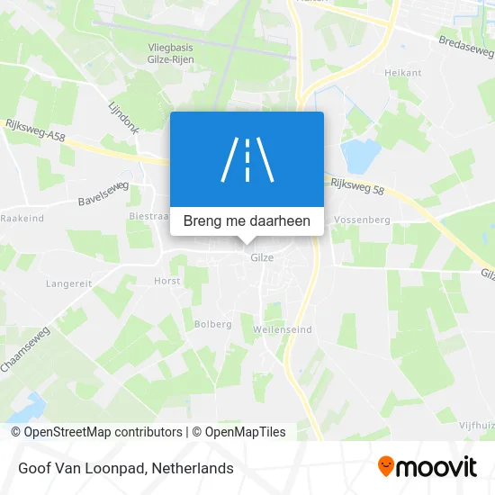 Goof Van Loonpad kaart