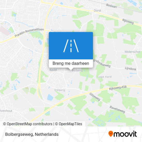 Bolbergseweg kaart