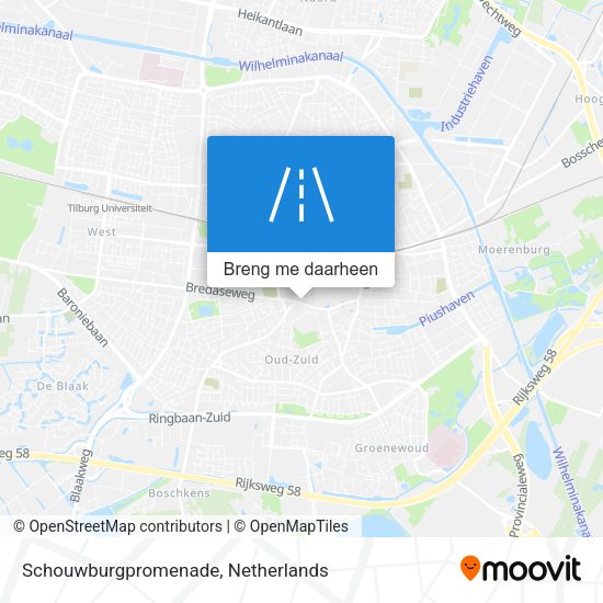 Schouwburgpromenade kaart