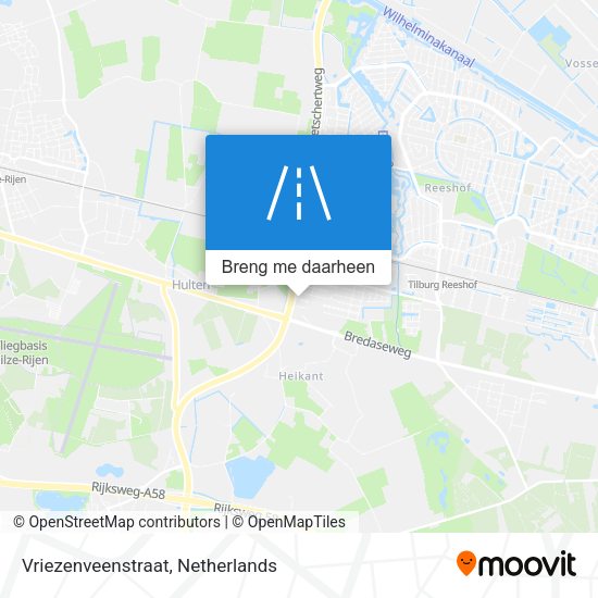Vriezenveenstraat kaart