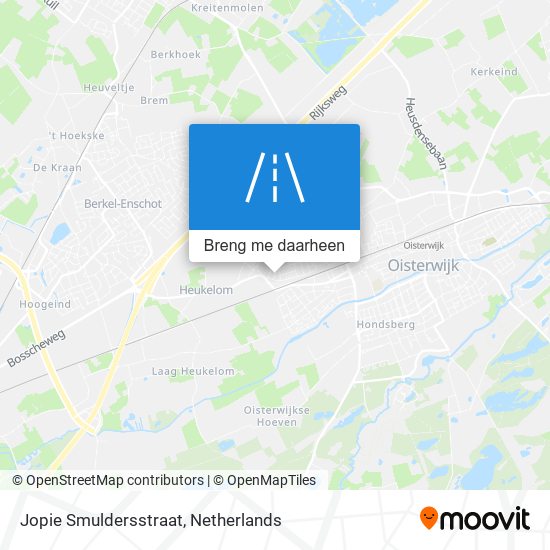 Jopie Smuldersstraat kaart