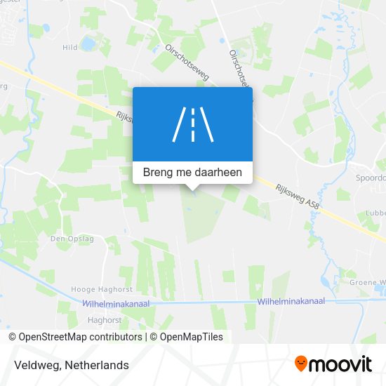 Veldweg kaart