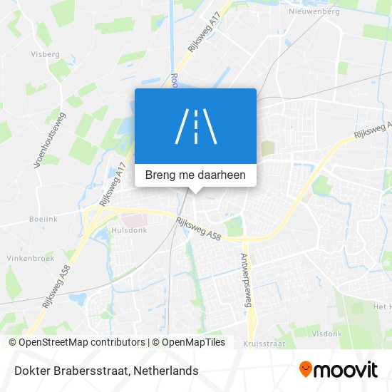 Dokter Brabersstraat kaart