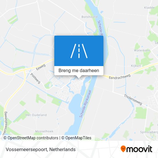 Vossemeersepoort kaart