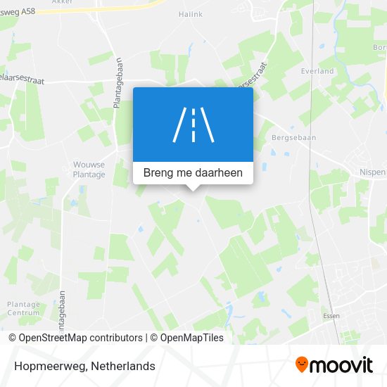 Hopmeerweg kaart