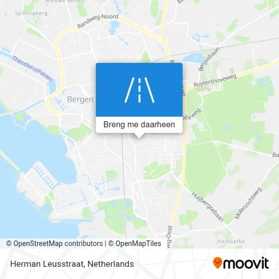 Herman Leusstraat kaart