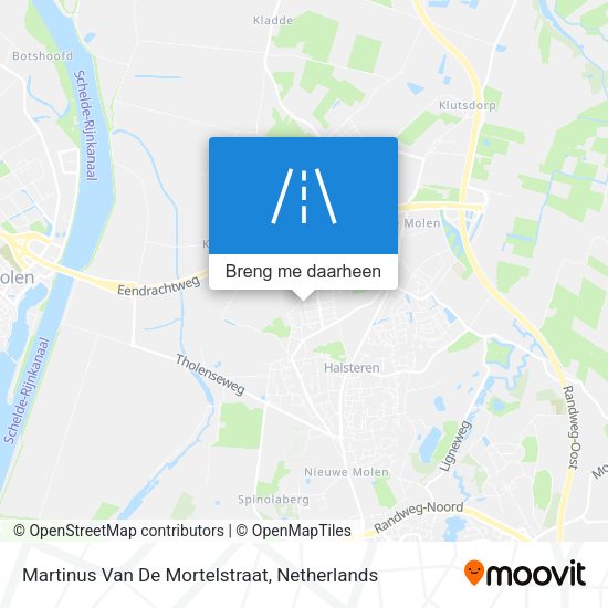 Martinus Van De Mortelstraat kaart