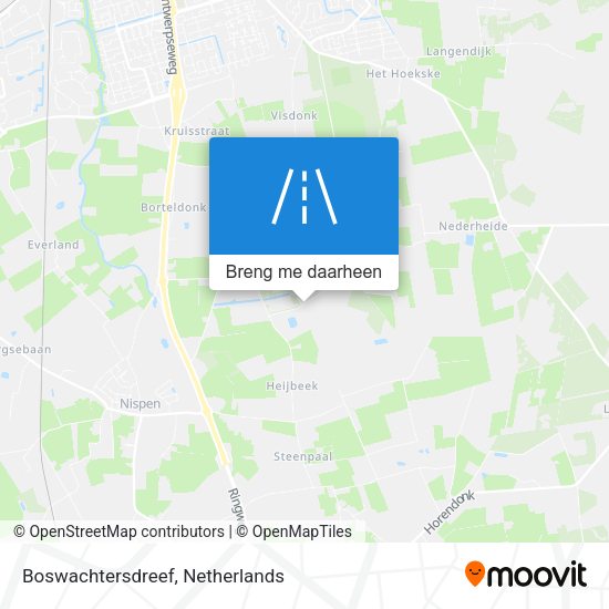 Boswachtersdreef kaart