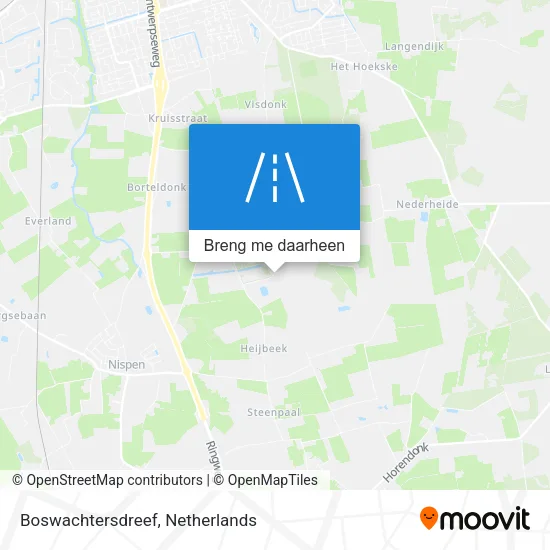 Boswachtersdreef kaart