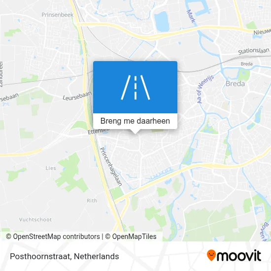 Posthoornstraat kaart