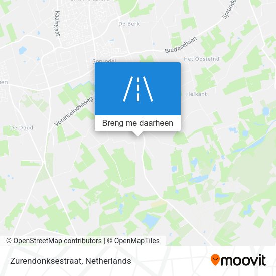 Zurendonksestraat kaart