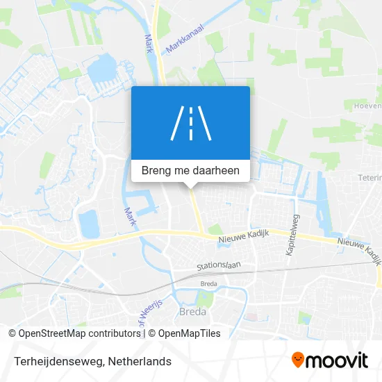 Terheijdenseweg kaart