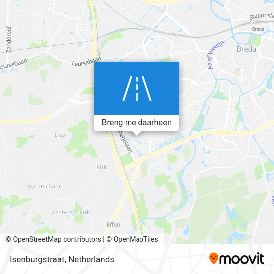 Isenburgstraat kaart