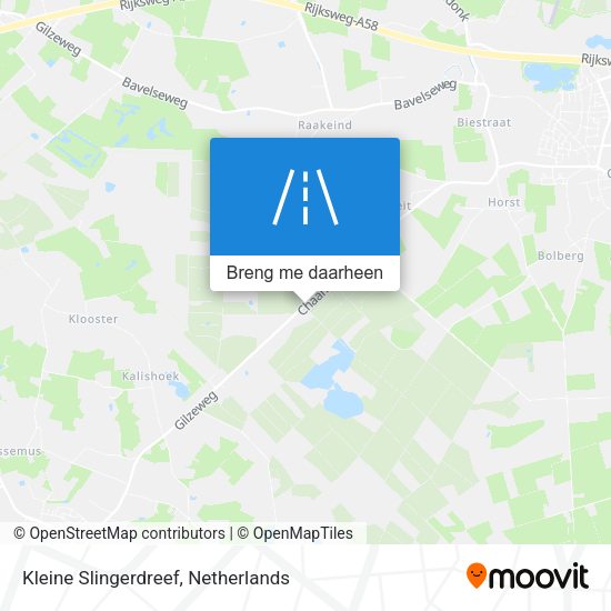 Kleine Slingerdreef kaart