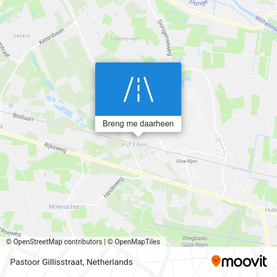 Pastoor Gillisstraat kaart