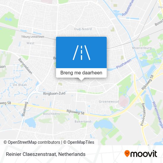 Reinier Claeszenstraat kaart