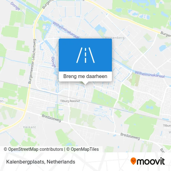 Kalenbergplaats kaart