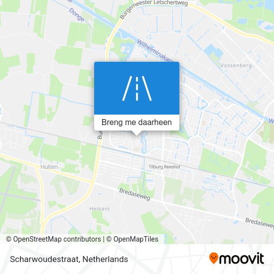 Scharwoudestraat kaart