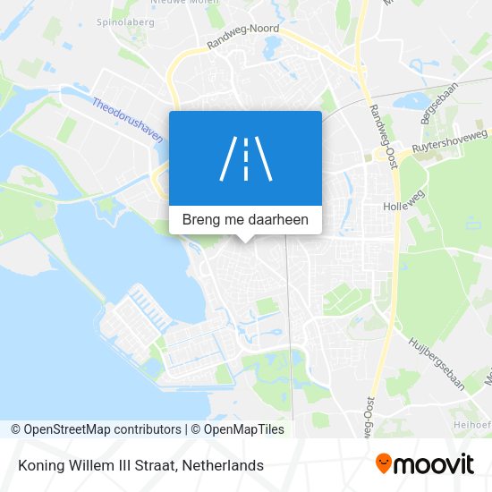 Koning Willem III Straat kaart
