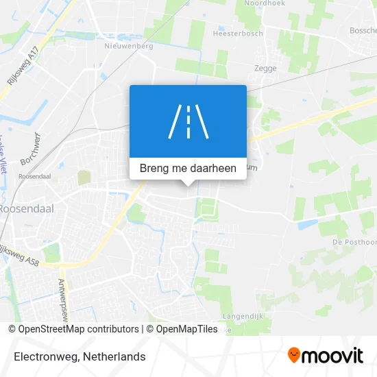 Electronweg kaart