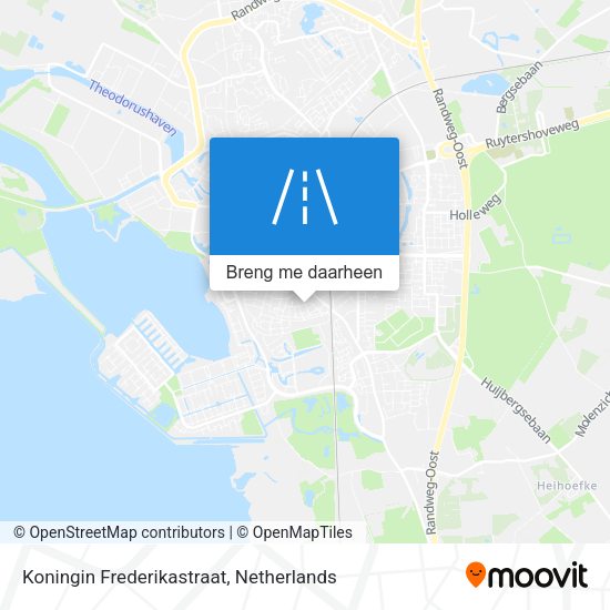 Koningin Frederikastraat kaart