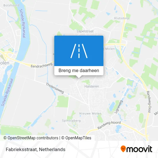 Fabrieksstraat kaart