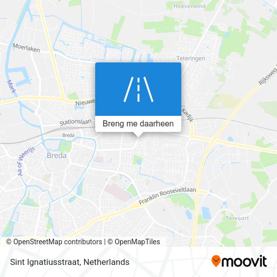 Sint Ignatiusstraat kaart