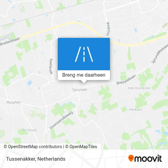 Tussenakker kaart