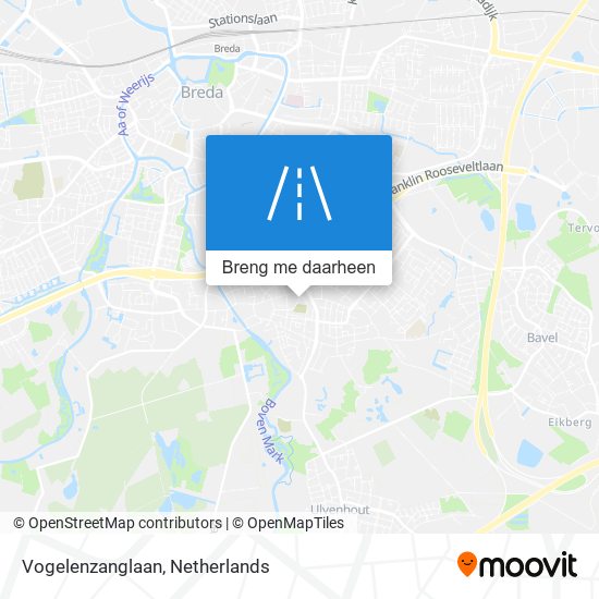 Vogelenzanglaan kaart