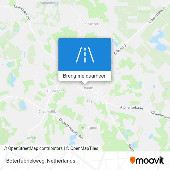 Boterfabriekweg kaart