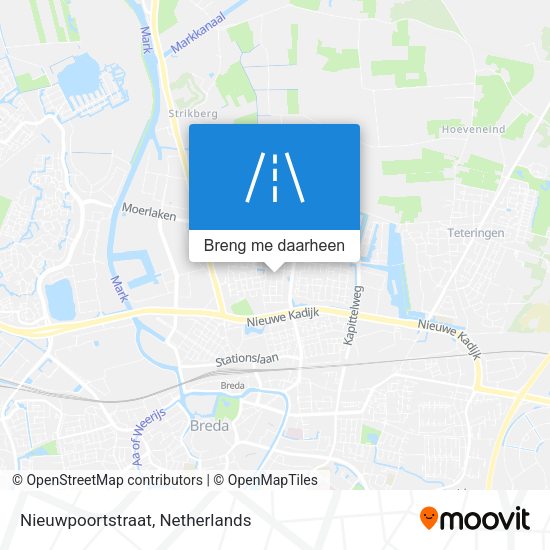 Nieuwpoortstraat kaart