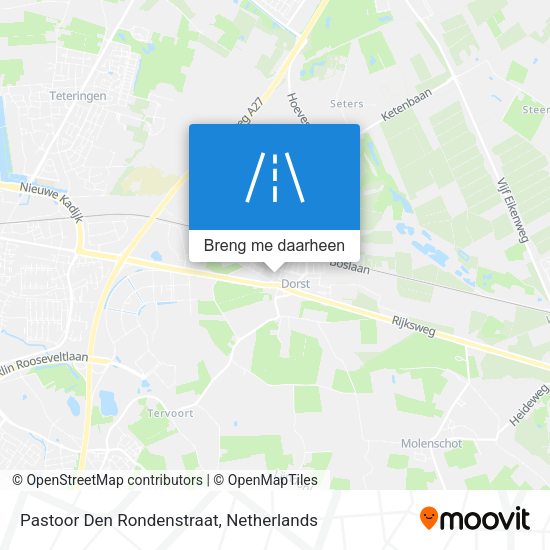Pastoor Den Rondenstraat kaart