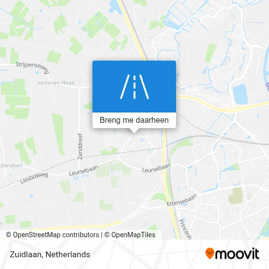 Zuidlaan kaart